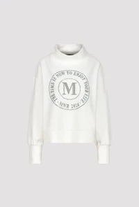 Emblem print sweatshirt