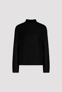 Basic stand-up collar jumper