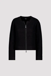 Glitzernde Bouclé-Jacke