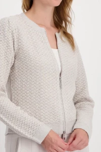 Glitzernde Bouclé-Jacke