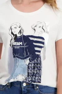 T-shirt with women's print