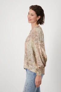 Paisley-pattern blouse