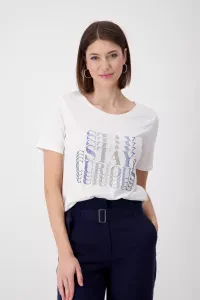 T-shirt with rhinestone script