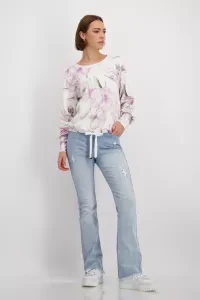 Sweatshirt with floral print