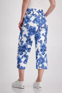 Flowered culotte trousers