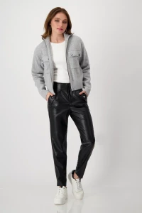 Faux leather trousers