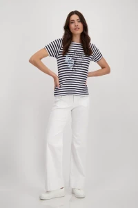 Striped shirt with women's design