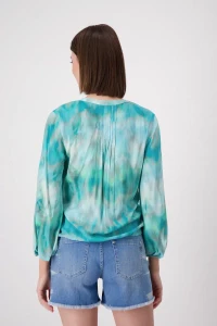 Luftige Bluse mit Batikmuster