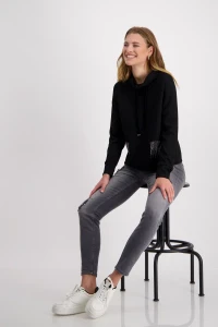 Sweatshirt mit geschmückten Taschen