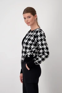 Houndstooth cardigan