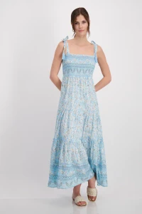 Maxi flounced dress