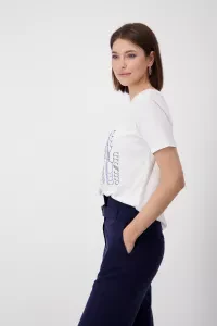 T-shirt with rhinestone script