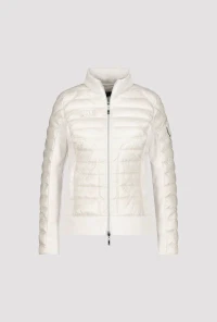 Quilted jacket with neoprene