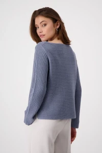 Gerippter Pullover