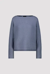 Gerippter Pullover