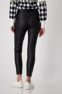 Leather look trousers 