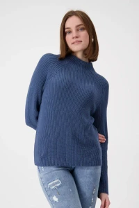 Basic Stehkragen Pullover