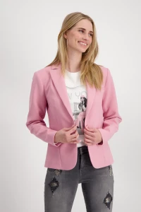 Blazer with lapel collar