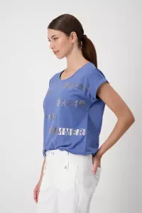 Shirt with decorative script