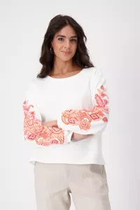 Sweatshirt with mandala pattern