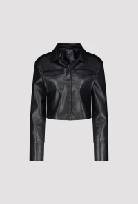 Imitation leather jacket