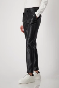 Faux leather trousers