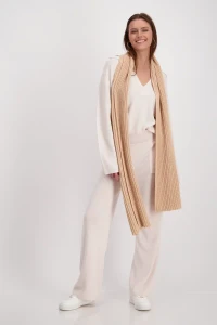 Wide leg knitted trousers