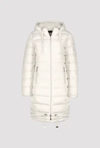 Quilted coat with hood