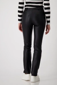 Leather look trousers