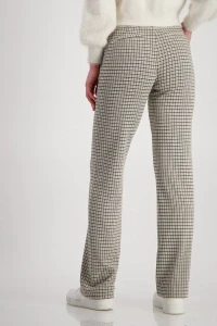 Trousers with check pattern