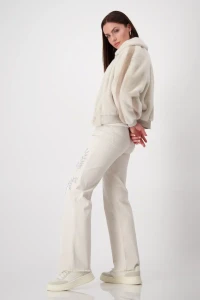 Wide leg trousers with embellishment