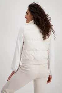 Gilet with knitted insert