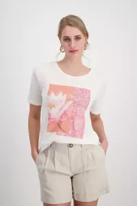 T-Shirt mit Glitzer Print