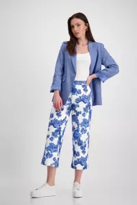 Flowered culotte trousers