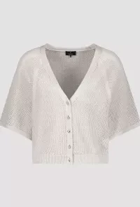 Lurex ajour cardigan