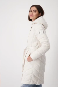 Quilted coat with hood