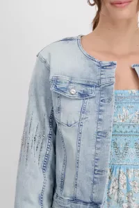 Frayed denim jacket