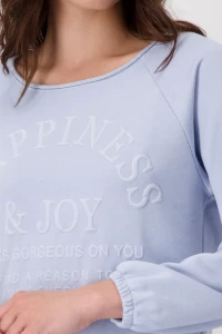 Sweatshirt mit toniger Schrift