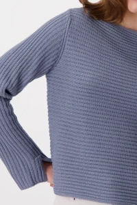 Gerippter Pullover