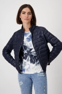 Quilted jacket with neoprene