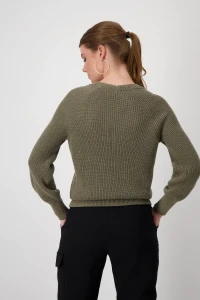 Knitted jumper with lurex