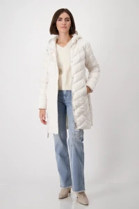 Quilted coat with hood