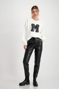 Faux leather pants