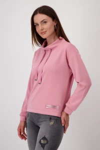 Stand-up collar sweatshirt