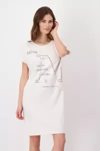 Sweatdress with rhinestone writing