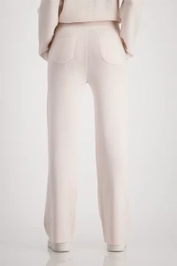 Wide leg knitted trousers