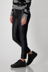 Leggings with material mix