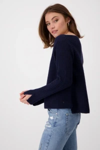 Gerippter Pullover