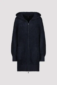 Hooded bouclé jacket