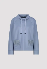 Sweatshirt mit geschmückten Taschen